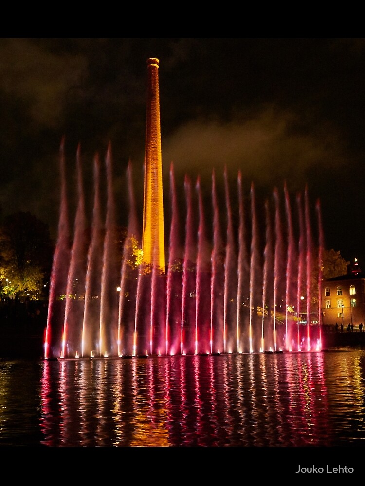 Red Flames of Water. Dancing Waters of Tammerkoski by JoukoKLehto