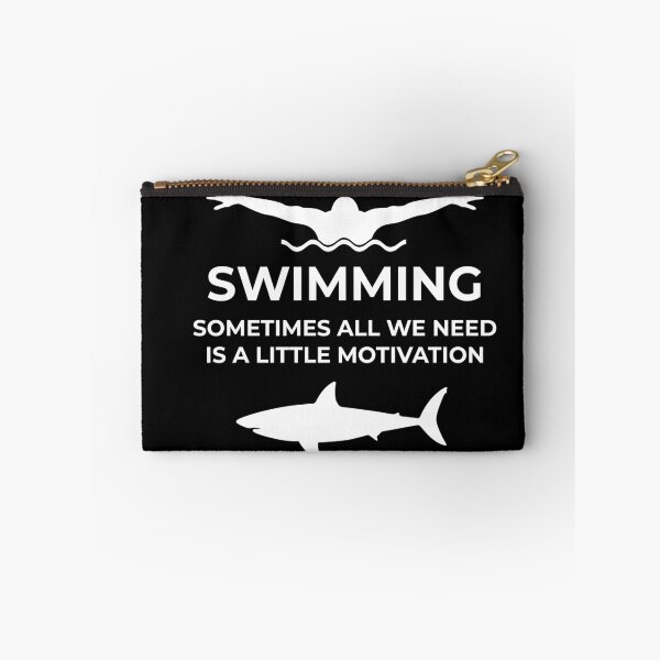Item preview, swimming small motivation shark water sports pool designed and sold by MooonTees.