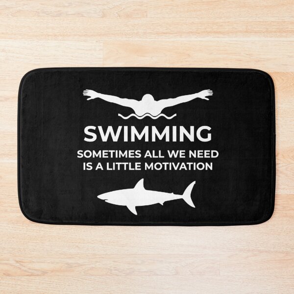 Item preview, swimming small motivation shark water sports pool designed and sold by MooonTees.