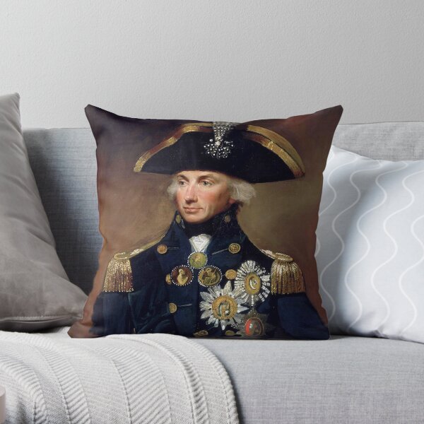 Admiral Horatio Nelson Throw Pillow