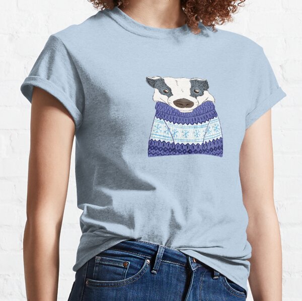 Item preview, Badger in a Christmas Jumper designed and sold by shiro.