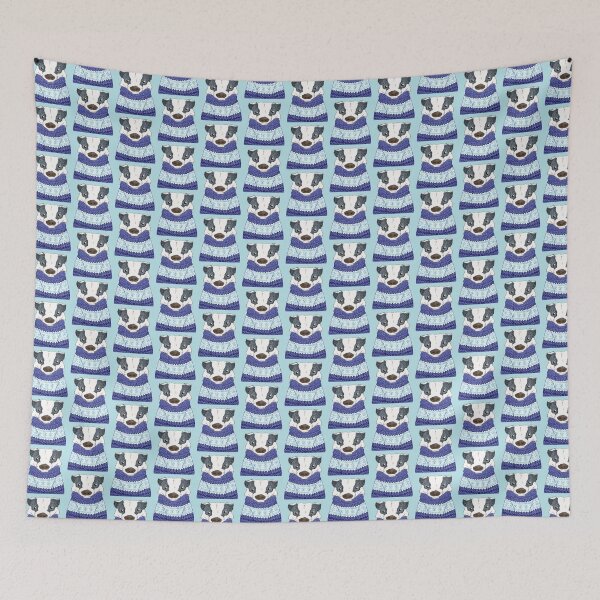 Item preview, Badger in a Christmas Jumper designed and sold by shiro.