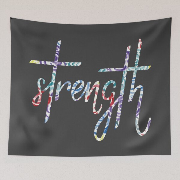 Item preview, Watercolor Pattern Strength designed and sold by MaddiLoppnow.