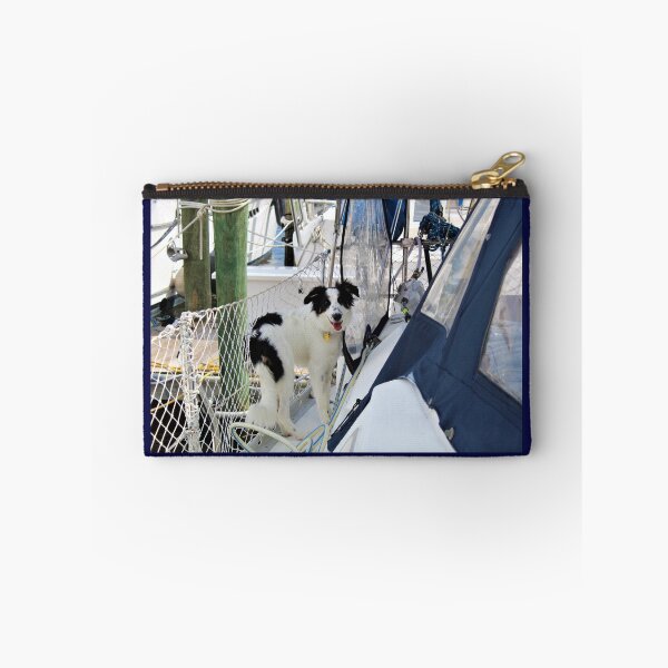 Item preview, Australian Shepherd Skipper Helping to Water her Sailboat designed and sold by banditandkoko.