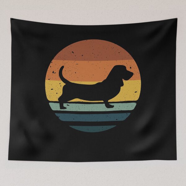 Item preview, Basset Hound Retro Vintage  designed and sold by rafaeltto.