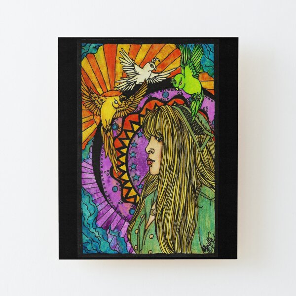 Three Birds of Rhiannon Wood Mounted Print