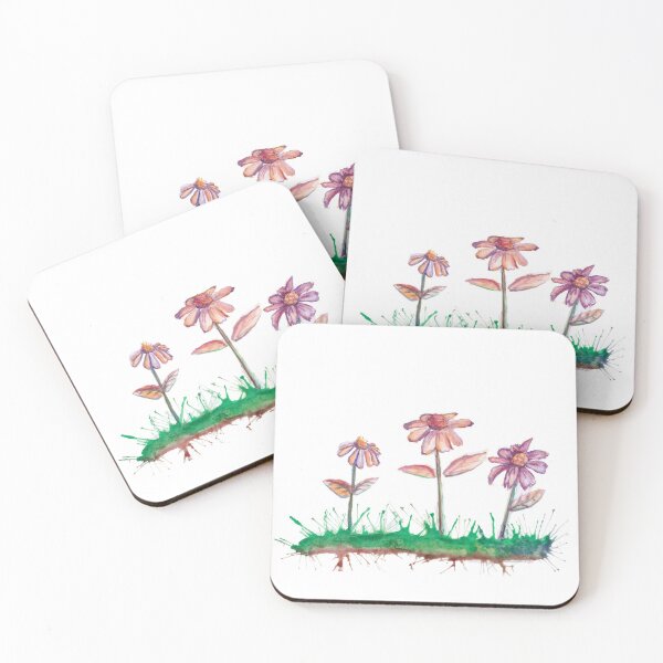Item preview, Three Flowers Inna Row designed and sold by EarthBerry.