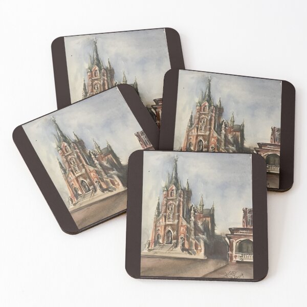Item preview, Ste. Marie Parish  & Rectory designed and sold by paintingsbyk.