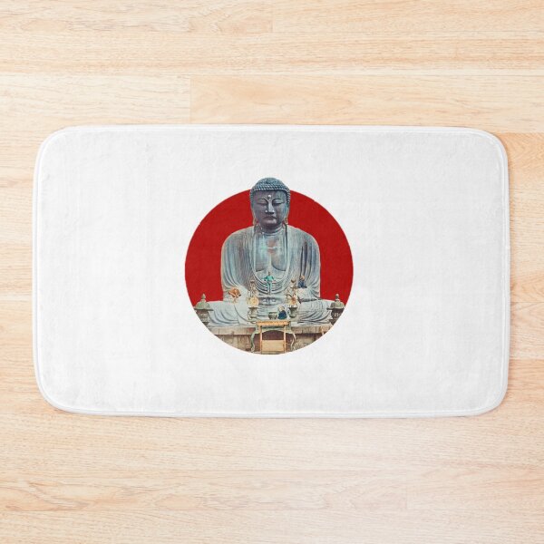 Item preview, Japanese Flag - Bronze Buddha at Kamakura designed and sold by weavernap.