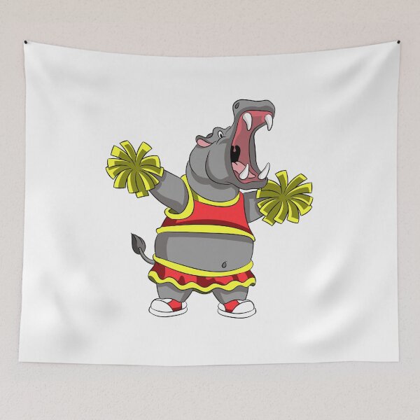 Item preview, Cheerleader Hippo designed and sold by Dwarf-Monkey.