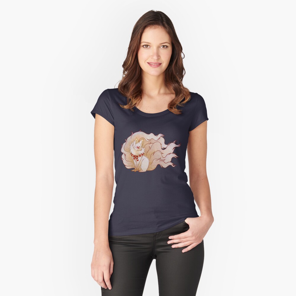 Item preview, Fitted Scoop T-Shirt designed and sold by TeaKitsune.