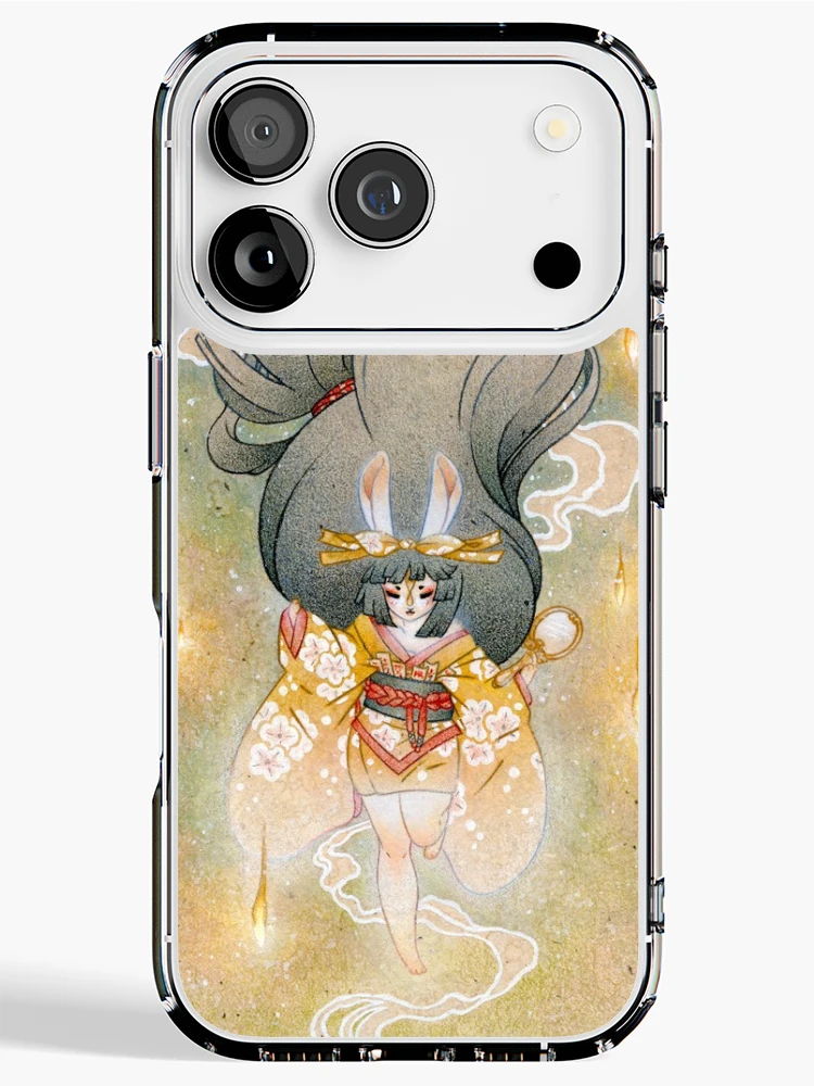 Thumbnail 1 of 5, iPhone Case, The Moon Rabbit Descends designed and sold by TeaKitsune.