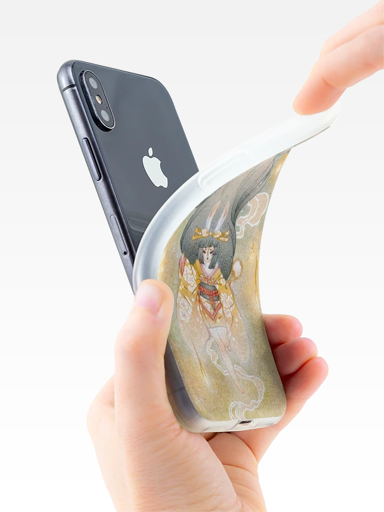 Thumbnail 4 of 5, iPhone Case, The Moon Rabbit Descends designed and sold by TeaKitsune.