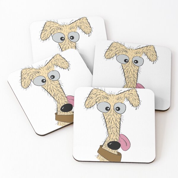 Item preview, Scruffy Yellow Lurcher designed and sold by Mat Dixon.