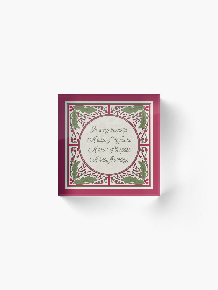 Alternate view of Holiday Memories Acrylic Block