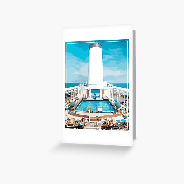 Item preview, Semester at Sea Deck 9 Poolside Views designed and sold by themeriahg.