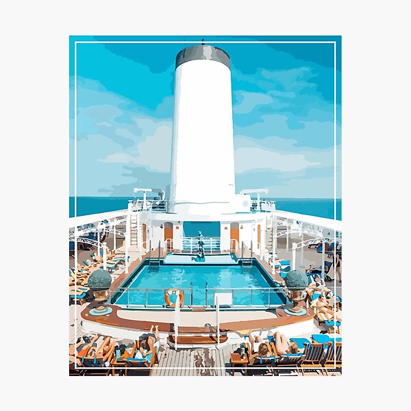 Item preview, Semester at Sea Deck 9 Poolside Views designed and sold by themeriahg.