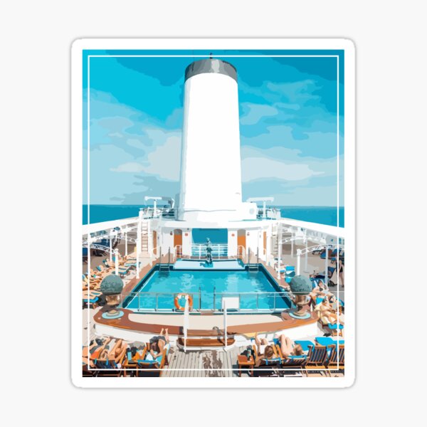 Item preview, Semester at Sea Deck 9 Poolside Views designed and sold by themeriahg.