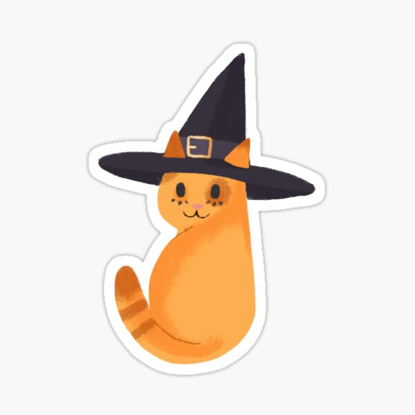 spooky cat sticker Sticker