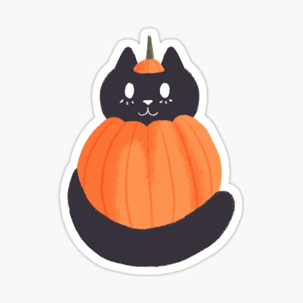 spooky cat sticker Sticker