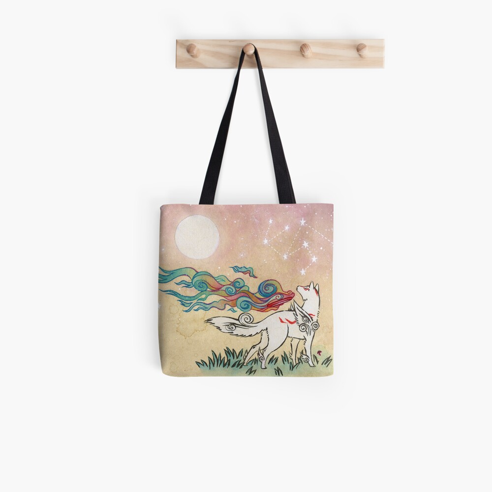 Amaterasu Wolf Tote Bag