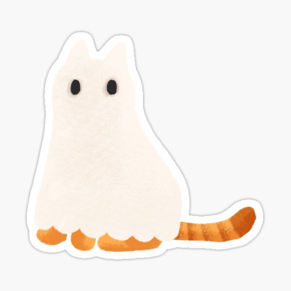 spooky cat sticker Sticker