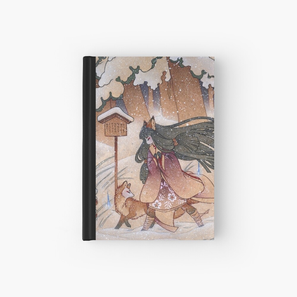 Blustery - Kitsune Yokai TeaKitsune Hardcover Journal