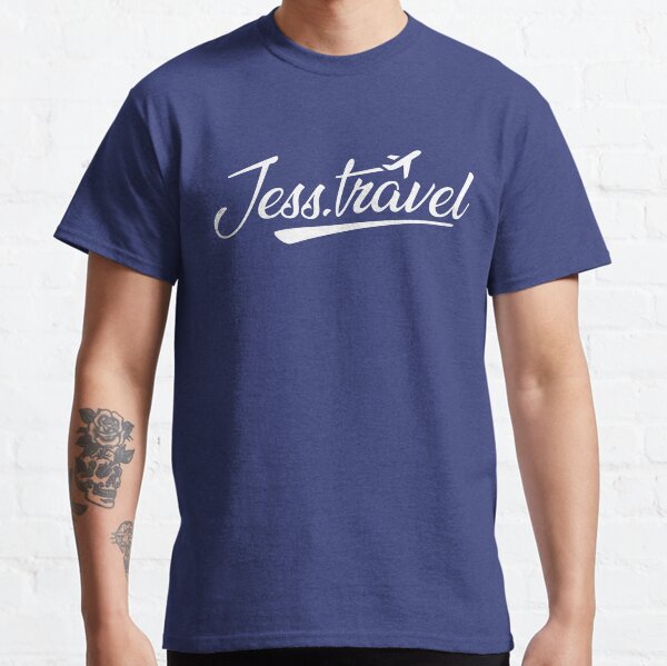 Jess.Travel Logo White Transparent Classic T-Shirt