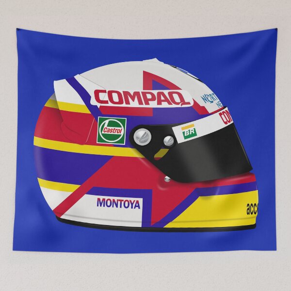 Item preview, Juan Pablo Montoya - 2001 helmet designed and sold by JageOwen.