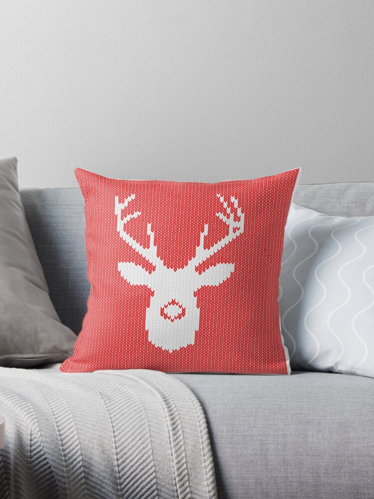 sweater knit throw pillow