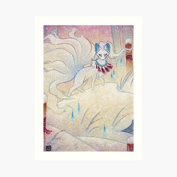 Kitsune Guardian Art Print