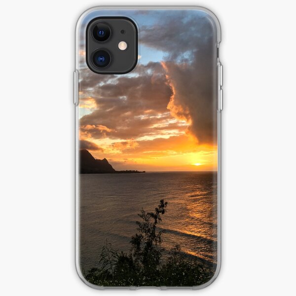 Bali Hai sunset, Kauai, Hawaii iPhone Soft Case