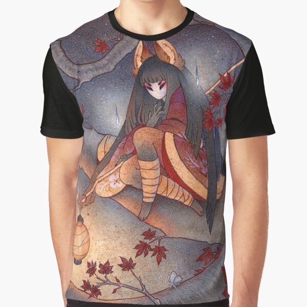 Lantern Light - Kitsune Yokai TeaKitsune Graphic T-Shirt