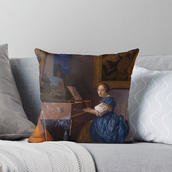 Item preview, A young woman seated at a virginal (A Lady Seated at a Virginal)-Johannes Vermeer designed and sold by LexBauer.