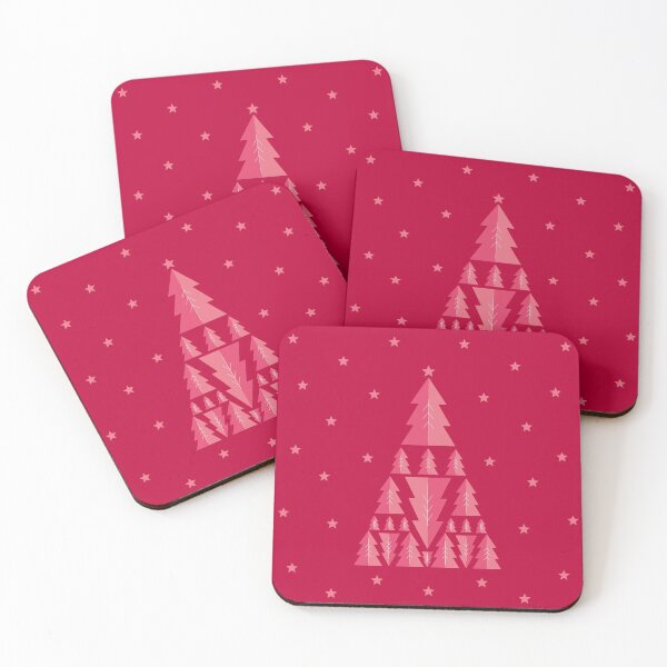 Artikelvorschau, Tannenbaum grafisch pink entworfen und verkauft von Kritzel-Claudi.