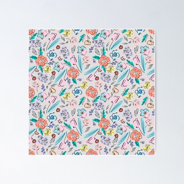Item preview, chintz flowers designed and sold by AvotArt.