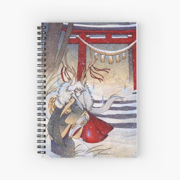 The Summit Gate - Deer Kirin Yokai Spirit Spiral Notebook