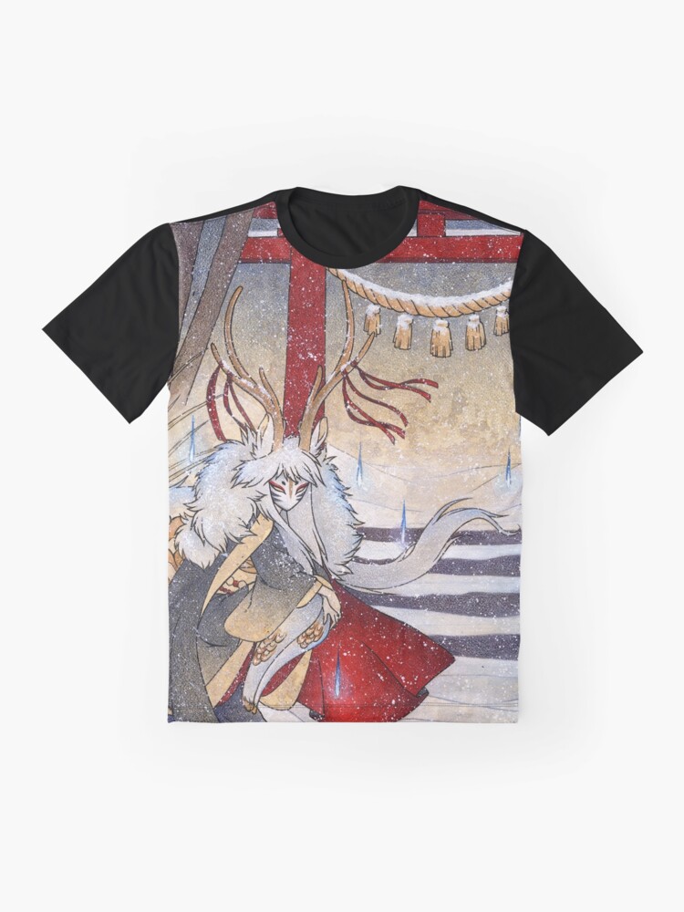 Alternate view of The Summit Gate - Deer Kirin Yokai Spirit Graphic T-Shirt