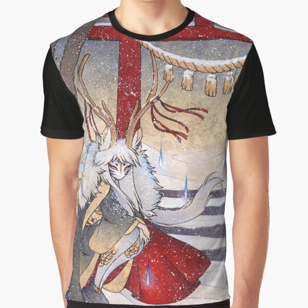 The Summit Gate - Deer Kirin Yokai Spirit Graphic T-Shirt