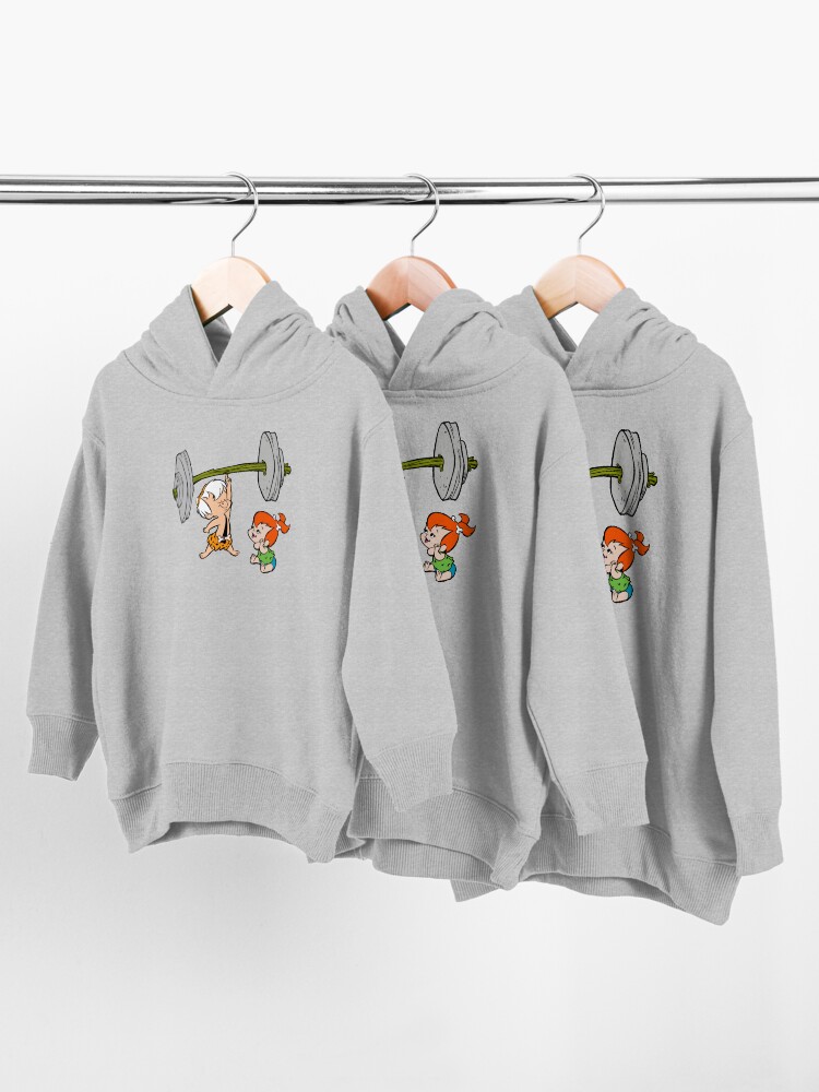 Alternate view of Bamm-Bamm Impresses Pebbles Toddler Pullover Hoodie