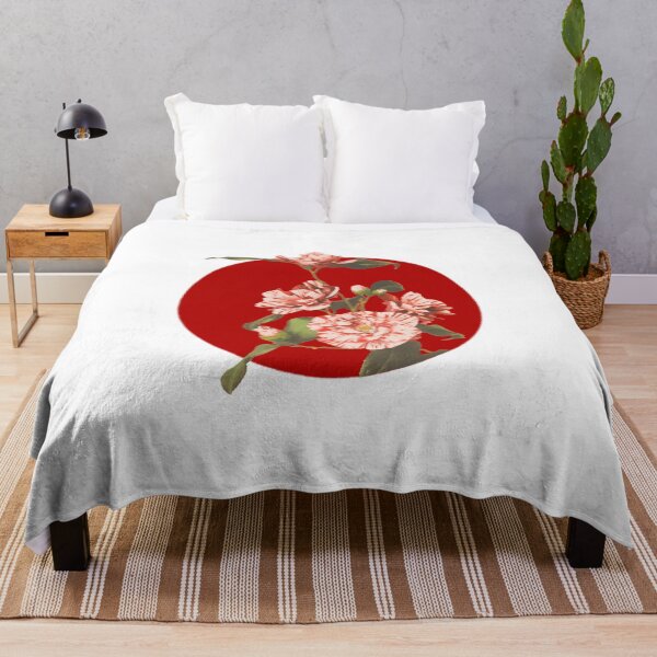 Item preview, Japanese Flag - Striped Camellias  designed and sold by weavernap.