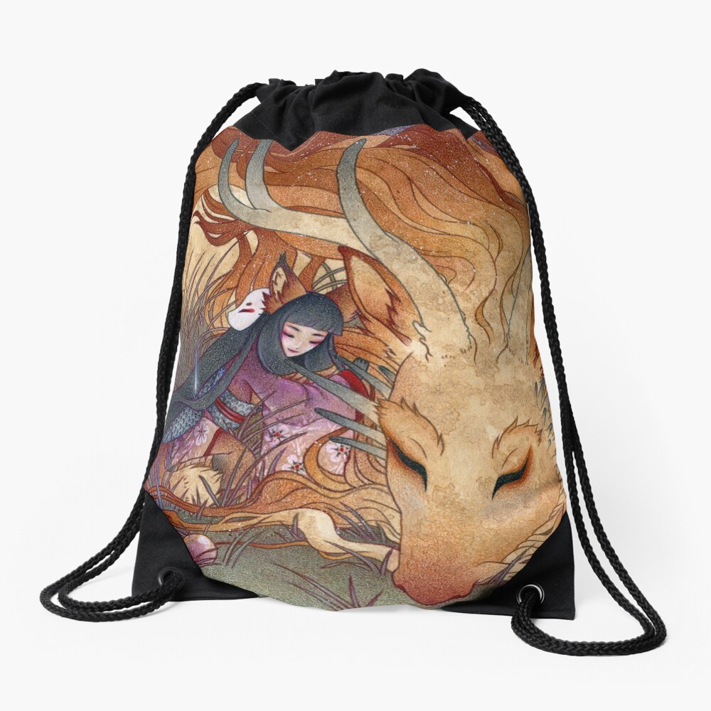 Item preview, Drawstring Bag designed and sold by TeaKitsune.