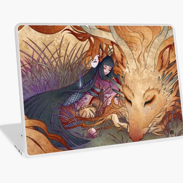 Slumber - TeaKitsune Dragon Fox Laptop Skin