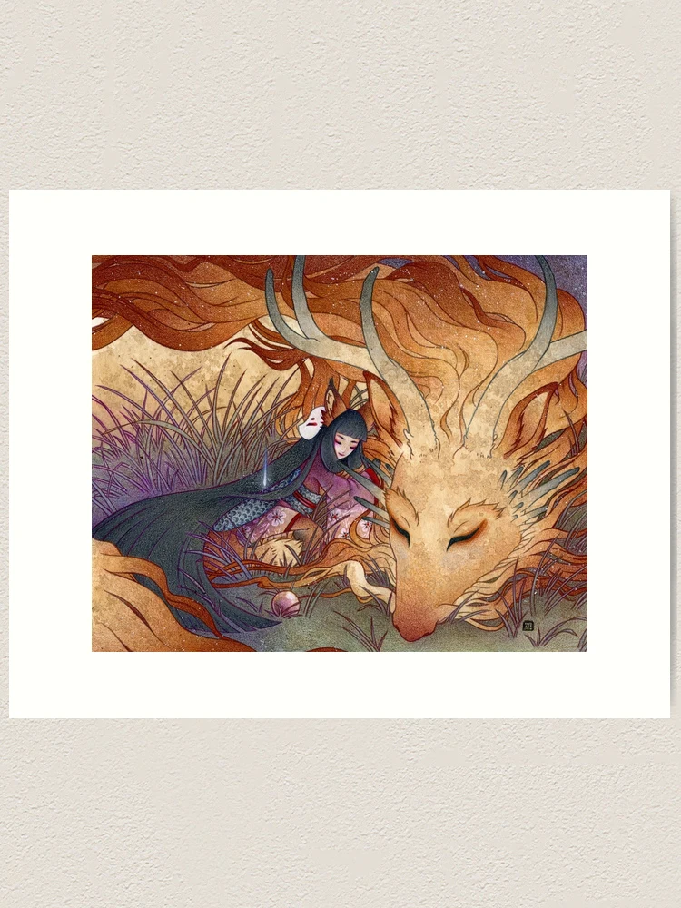 きみねこ絵画　❀龍繋ぎ❀ 河鍋暁斎河鍋暁斎：猫、ねずみ、月 – Egenolf Gallery Japanese Prints