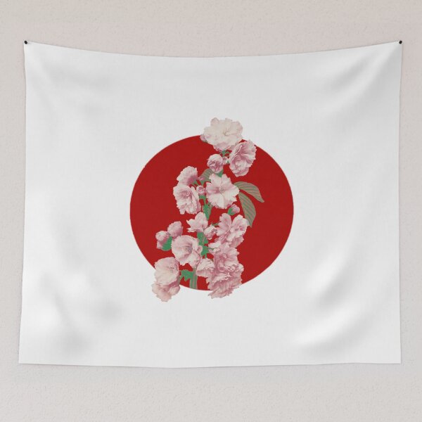 Item preview, Japanese Flag - Cherry Blossom designed and sold by weavernap.