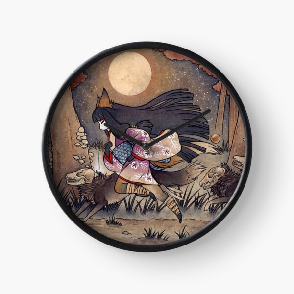 Running With Monsters - Kitsune Fox Yokai Clock