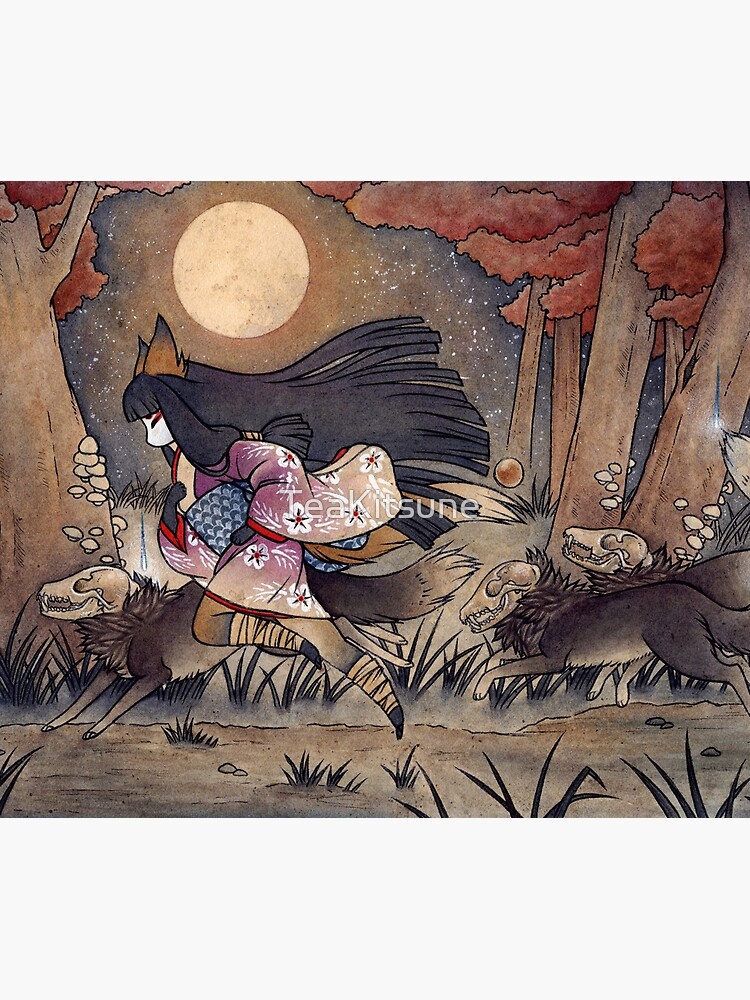 Running With Monsters - TeaKitsune Fox Yokai by TeaKitsune