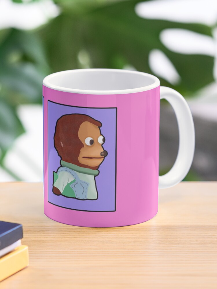 Monkey Looking Away Meme Mug