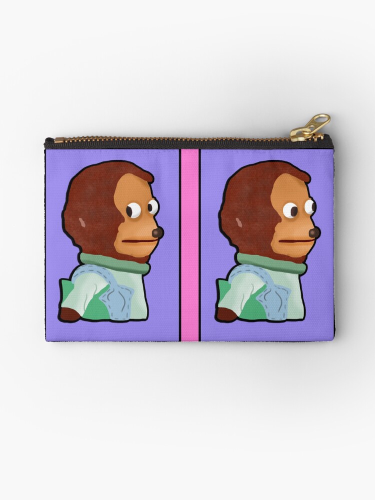 Awkward Monkey Looking Away Puppet Meme | Zipper Pouch