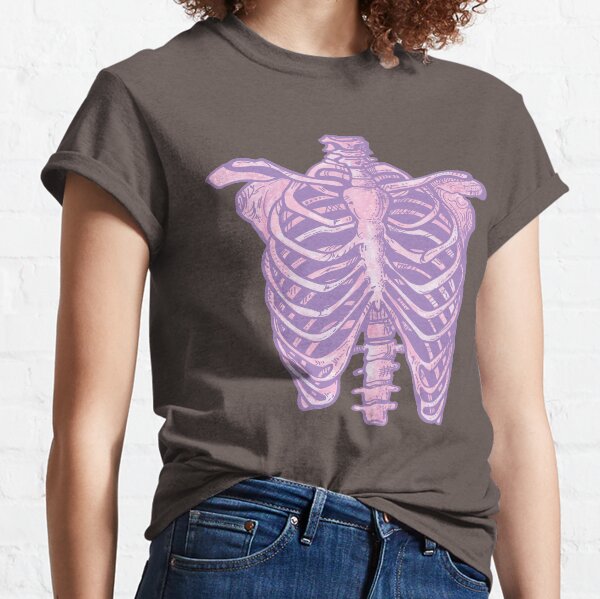 Pink and Purple Ribcage Skeleton Classic T-Shirt